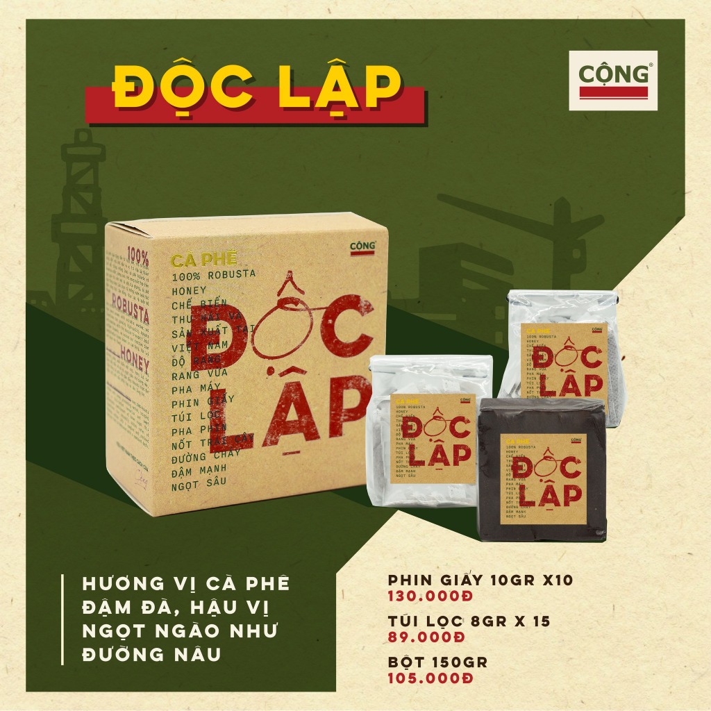 コーヒー ĐỘC LẬP パウダー CỘNG