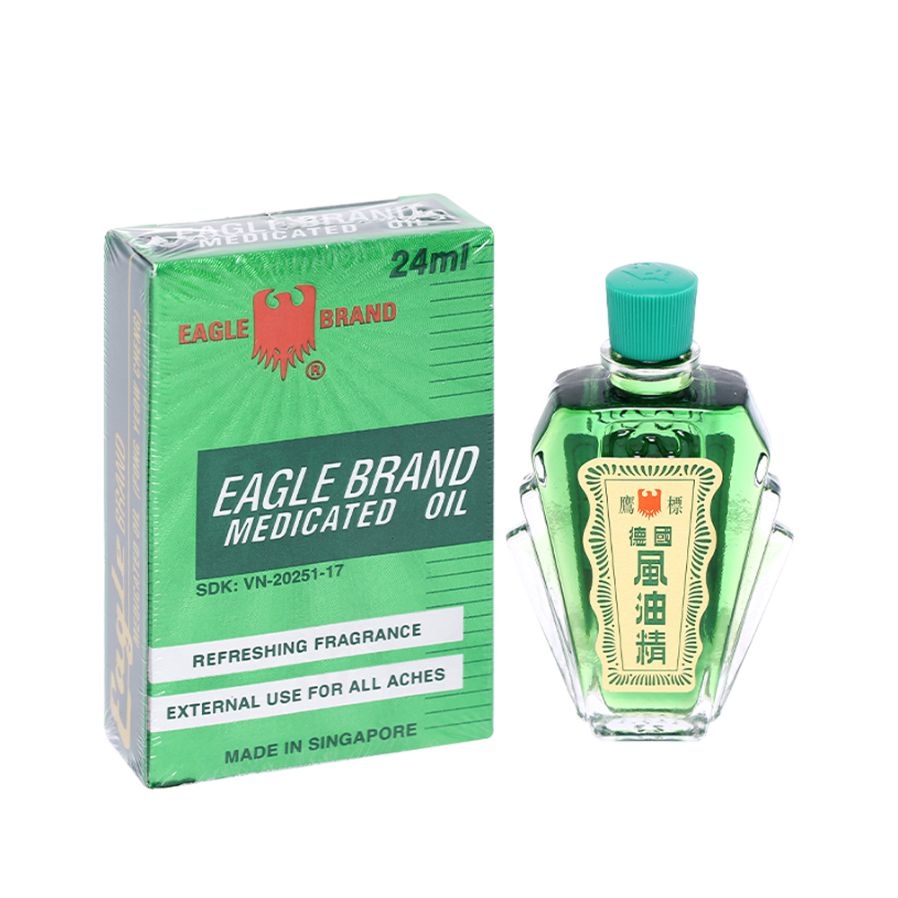 (送料無料国内発送)3個セット 緑油 薬用オイル ボトル 24ml Eagle Brand 風油精