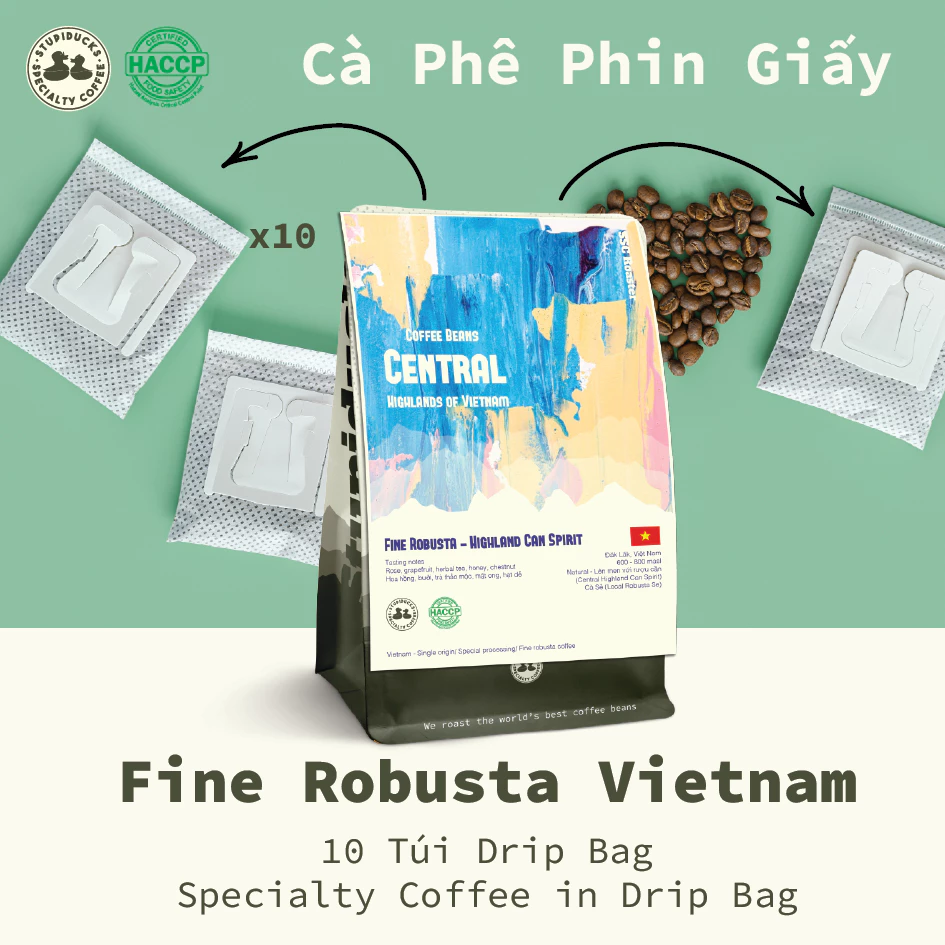 ベトナム ファインロブスタ ドリップバッグ 10袋 - セントラルハイランド産 『缶スピリット製法』