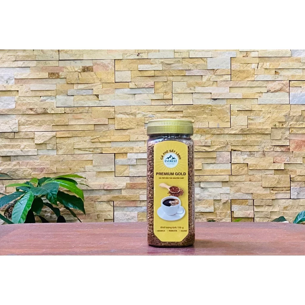 FD200 100%アラビカ種フリーズドライブラックコーヒー 150g - 砂糖不使用 ダイエットサポート