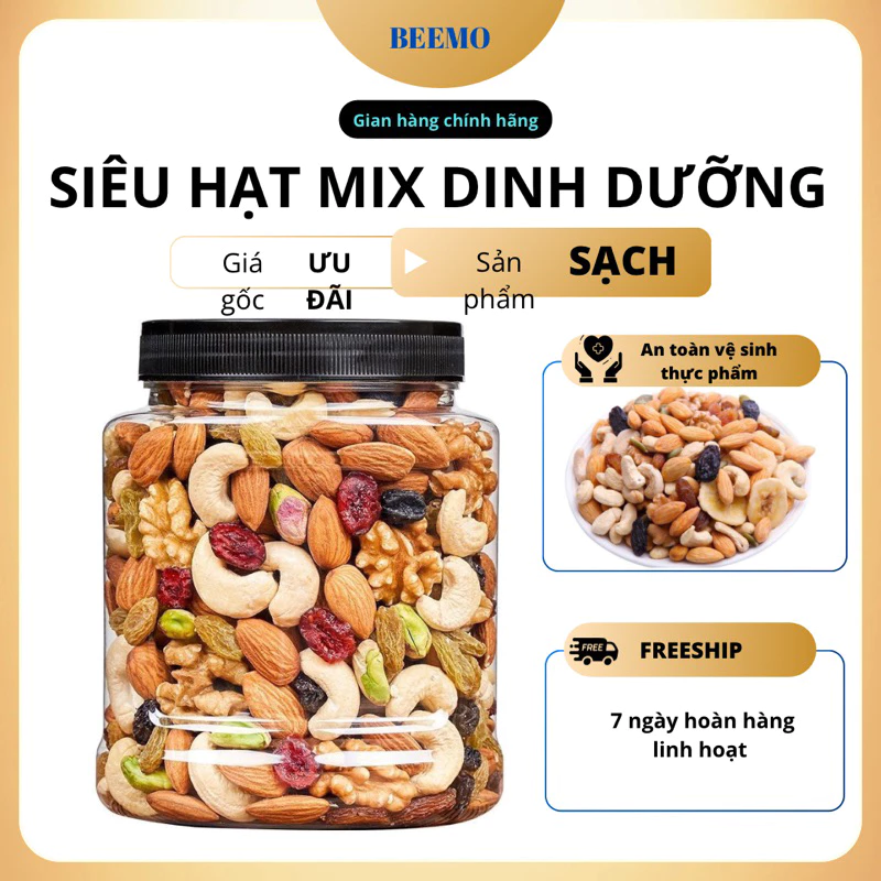 1000g ジップ袋入り 高級ミックスナッツ – 妊婦・ダイエット・健康志向の方へ