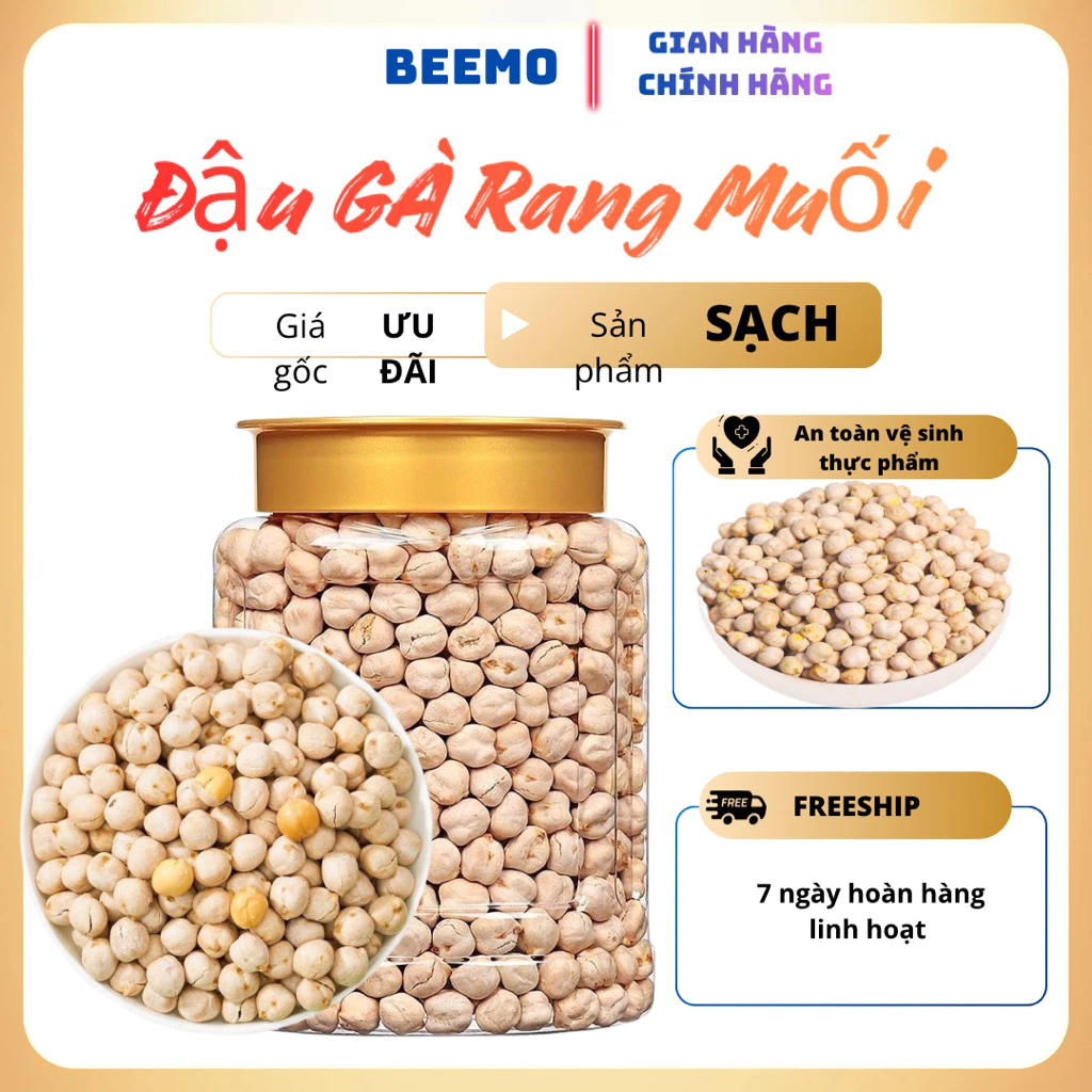 ジップ袋入り1000g ひよこ豆の塩ロースト - 香ばしくサクサク、ヘルシーおやつ、ギルトフリーで健康的なクリーン食品