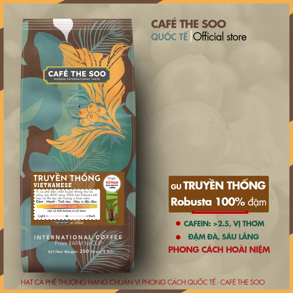 100% 純粋な伝統的な焙煎および粉砕コーヒー、アイスミルクコーヒーを作るのに最適 Caf? THE SOO - 水出し用粉