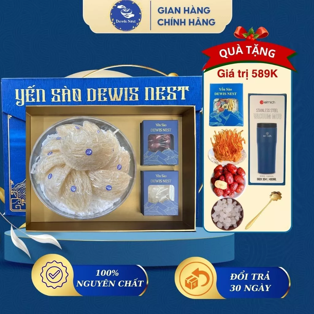 カインホア産最高級精製ツバメの巣 100G スーパーファイバー Dewis Nest 豪華ギフトセット付き