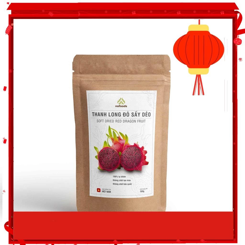 100g ソフトドライレッドドラゴンフルーツ - 輸出品質 - Thu Coffee