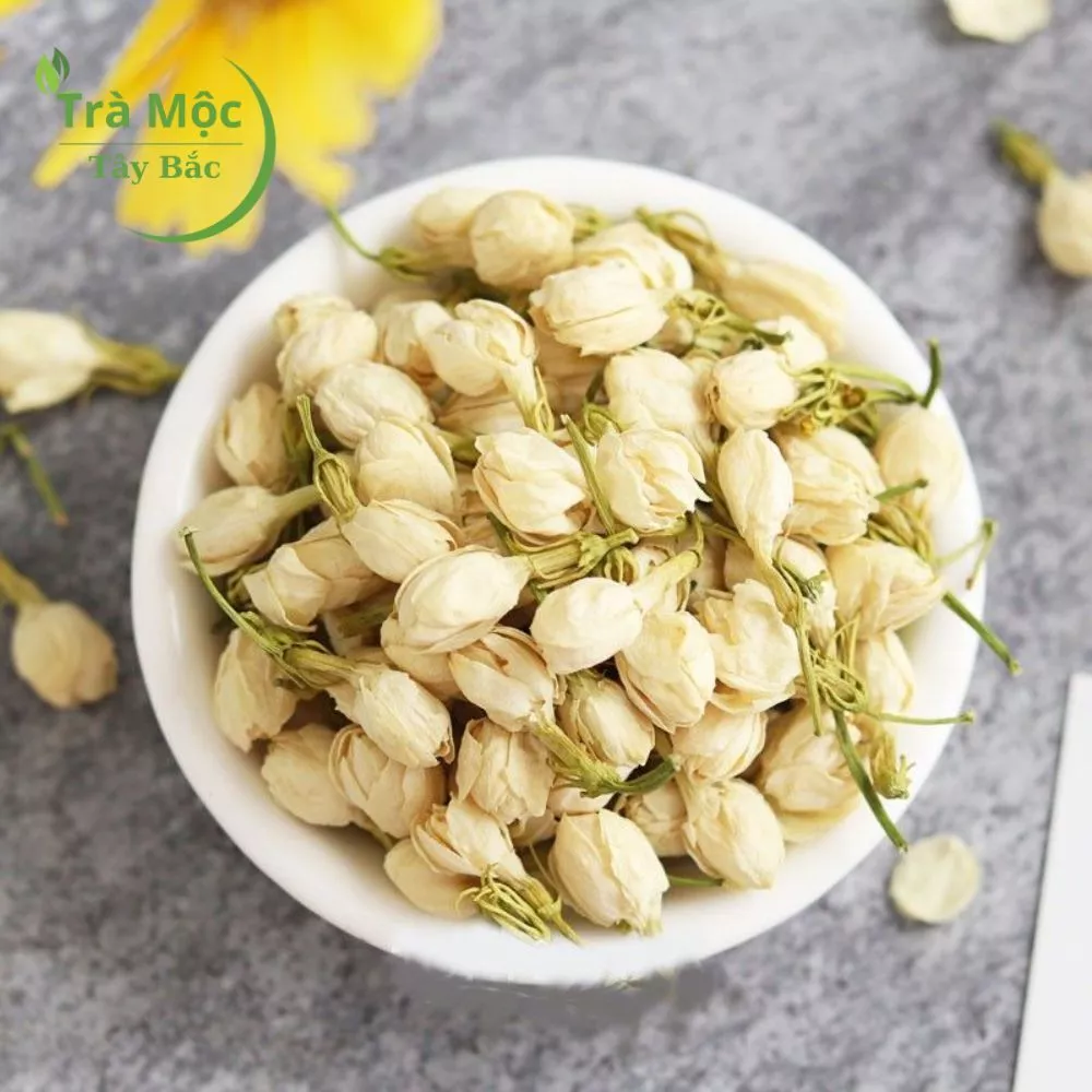 100gチャック袋入り天然ジャスミン花 – 西北地方産 安眠・デトックス・美肌を促すハーブティー「チャモックタイバック」