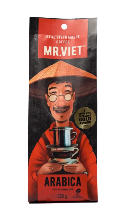 Mr.Viet アラビカ(ARABICA) 100%アラビカコーヒー オレンジ&ダークチョコレートの香り コーヒー豆 500g