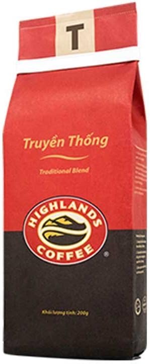 サンディエウ Sanh Dieu コーヒー ロブスタ豆70%&アラビカ豆30% 200g パウダー Highlands Coffee