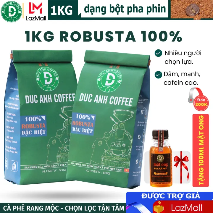 スペシャルローストコーヒー 100%ロブスタ種 1kg パウダー DUC ANH COFFEE