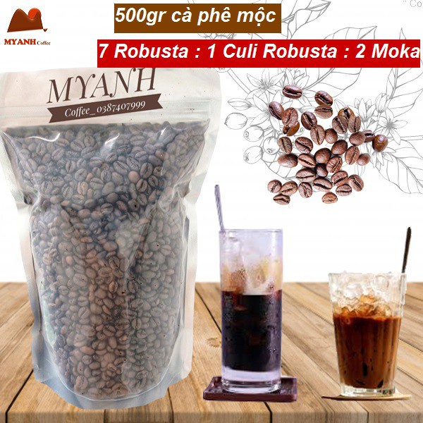 ミックスコーヒー 1kg 70% ロブスタ - 20% クリ - 10% モカ - ライトロースト - MYANH Coffee