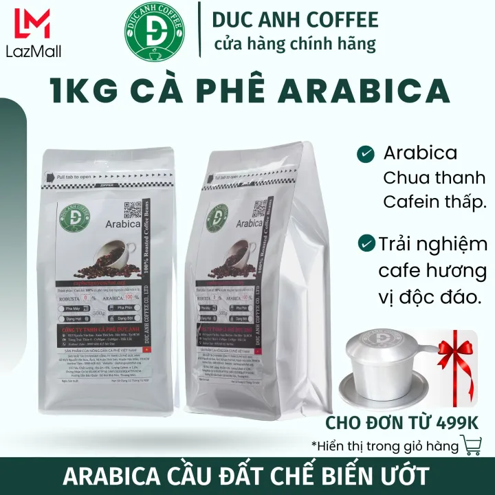 ローストコーヒー(アラビカ種)1kgとフィルターのセット パウダー DUC ANH COFFEE