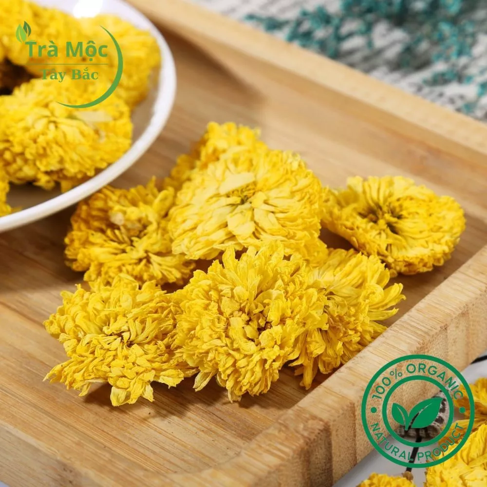 黄菊ホールフラワーティー 200g ジップ袋 - 天然乾燥菊花で安眠・美容・デトックス