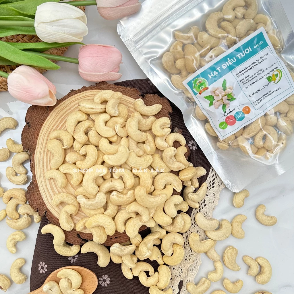 250g 生カシューナッツ（殻なし・無塩）ジップロック袋入り – 手作りナッツミルクに最適