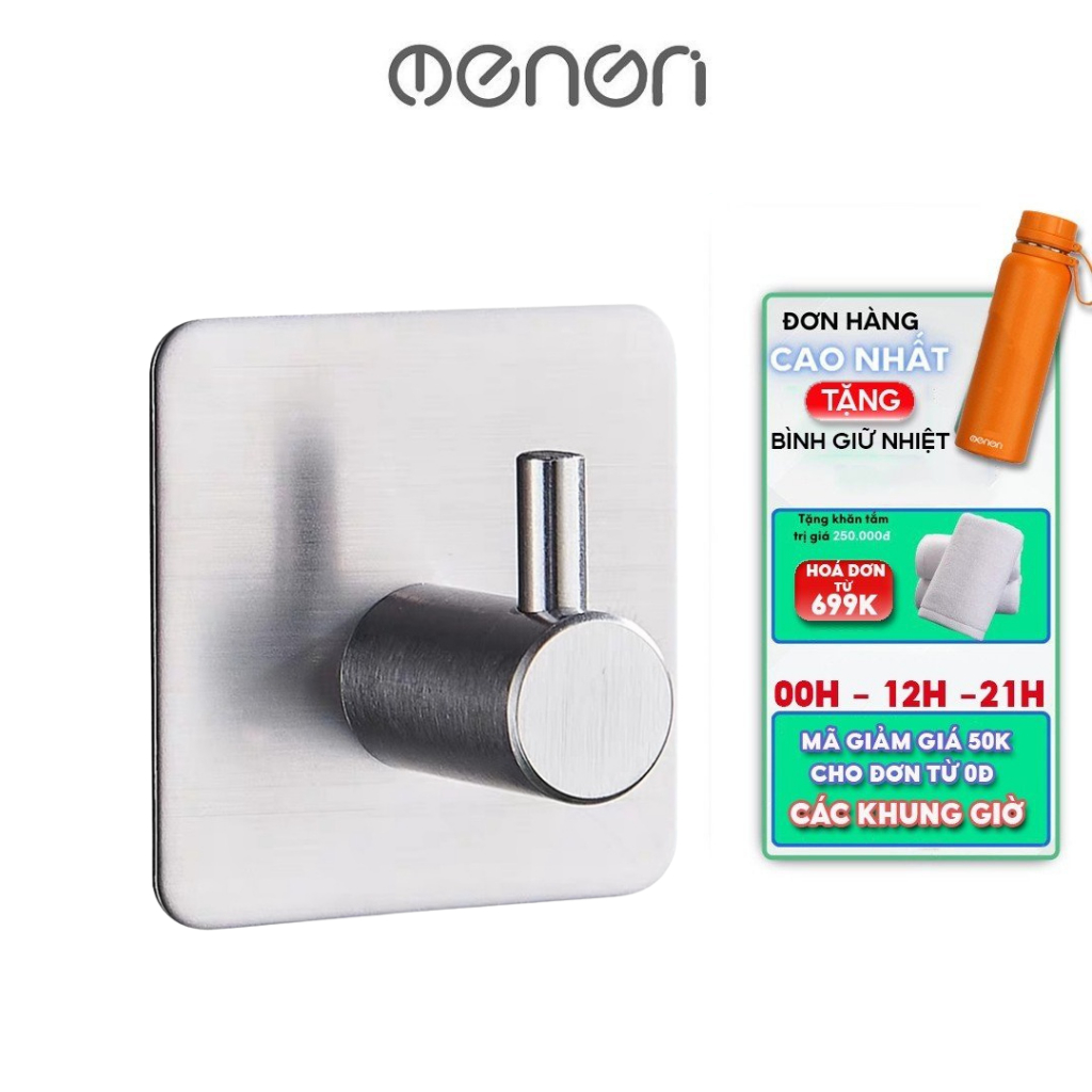 壁掛けフック ステンレス鋼 超強力な3M接着剤 INOX 304 OENON