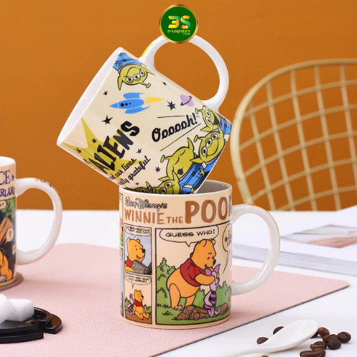 350ml おとぎの国 セラミックマグカップ - 夢見るかわいいファンタジーデザイン