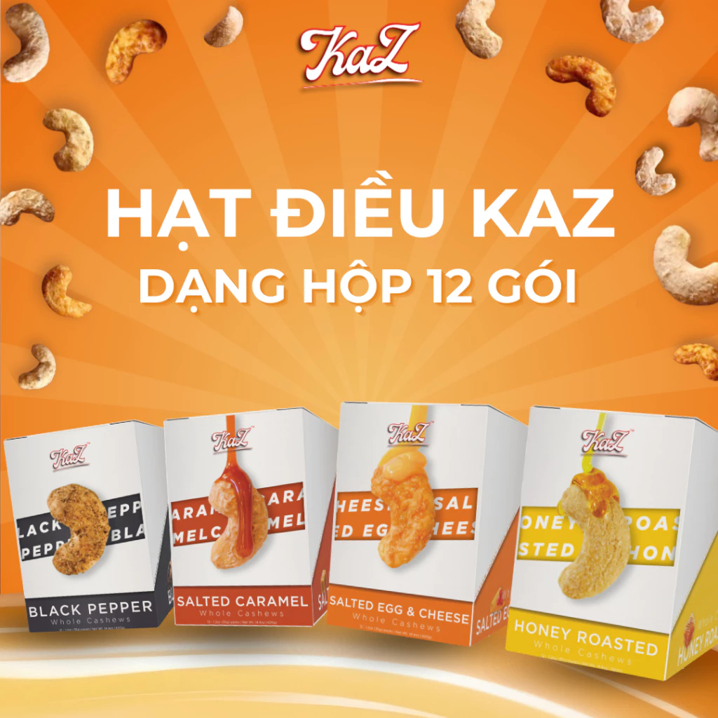 【35g】KAZ カリカリカシューナッツスナック 選べる4種の絶品フレーバー