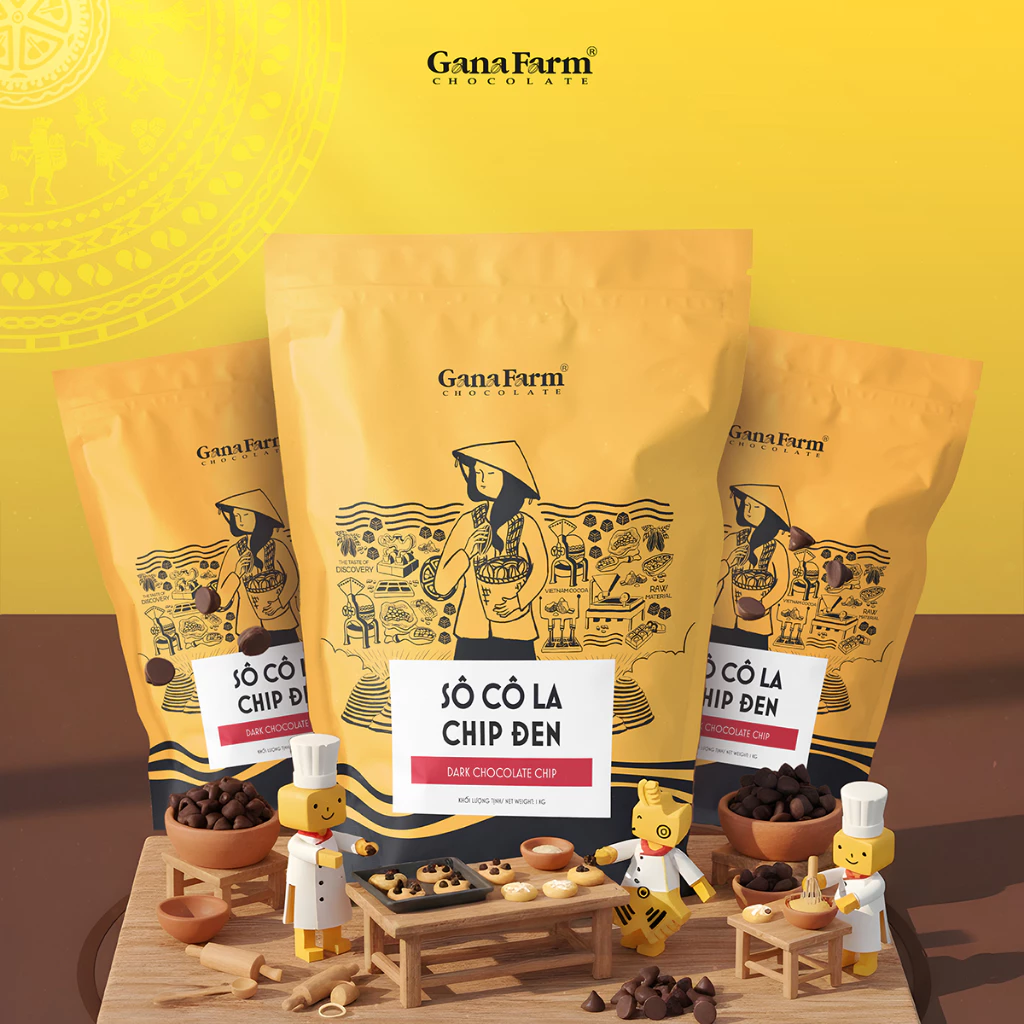 プロ仕様 高耐熱ブラックチョコレートチップ 3kg 焼き菓子・製菓材料