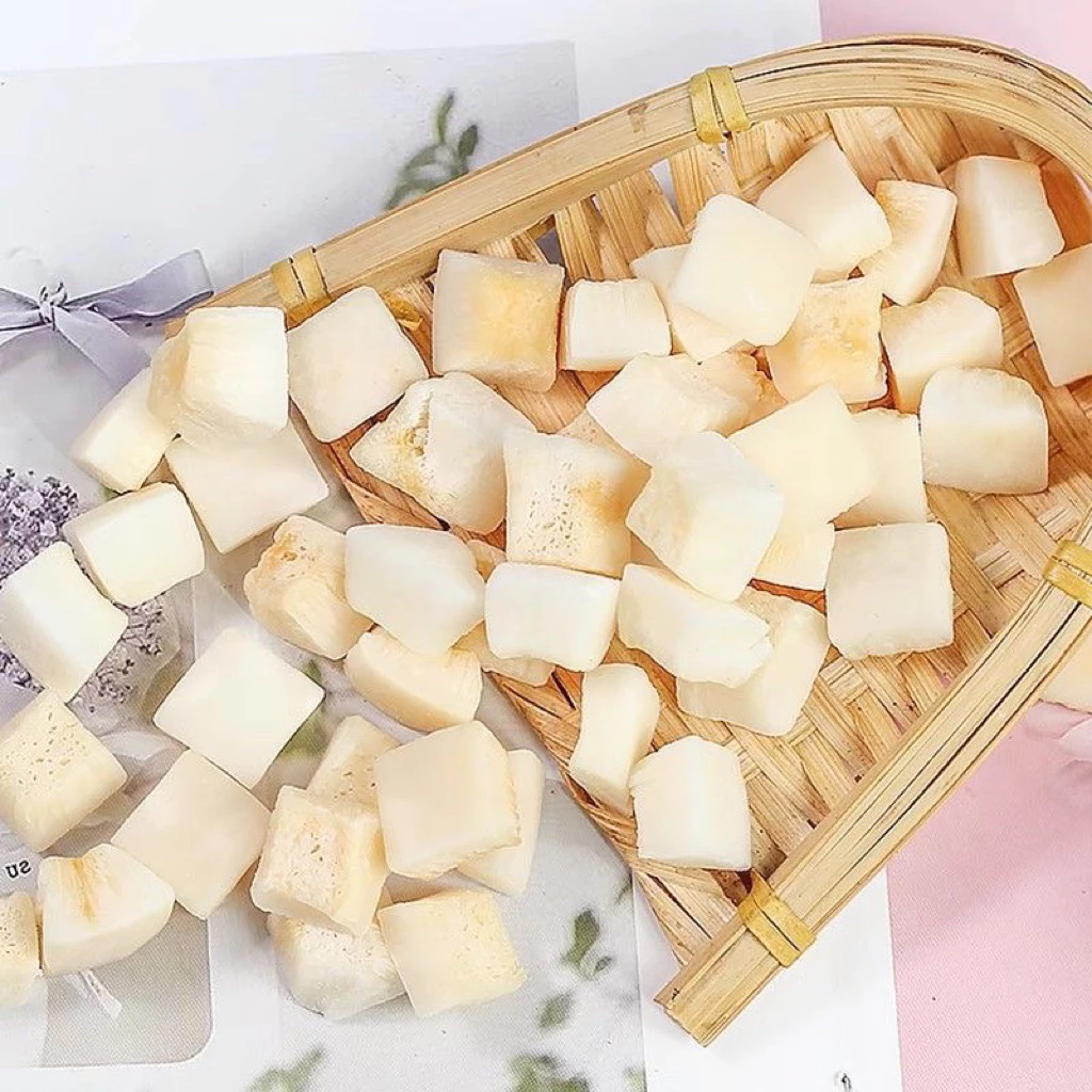 【500gジップ袋】サクサクココナッツキューブ：そのまま食べられる！ヘルシーおやつ＆ギフト