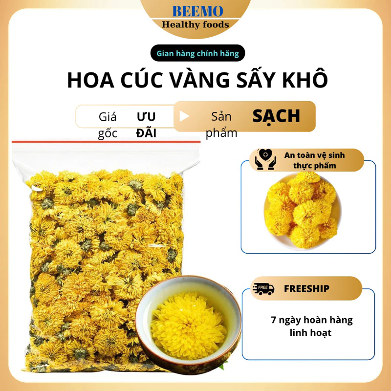 【大容量500g】黄菊花茶 ジップバッグ入り｜美容・安眠・デトックスに 無農薬・無添加の高品質ハーブティー