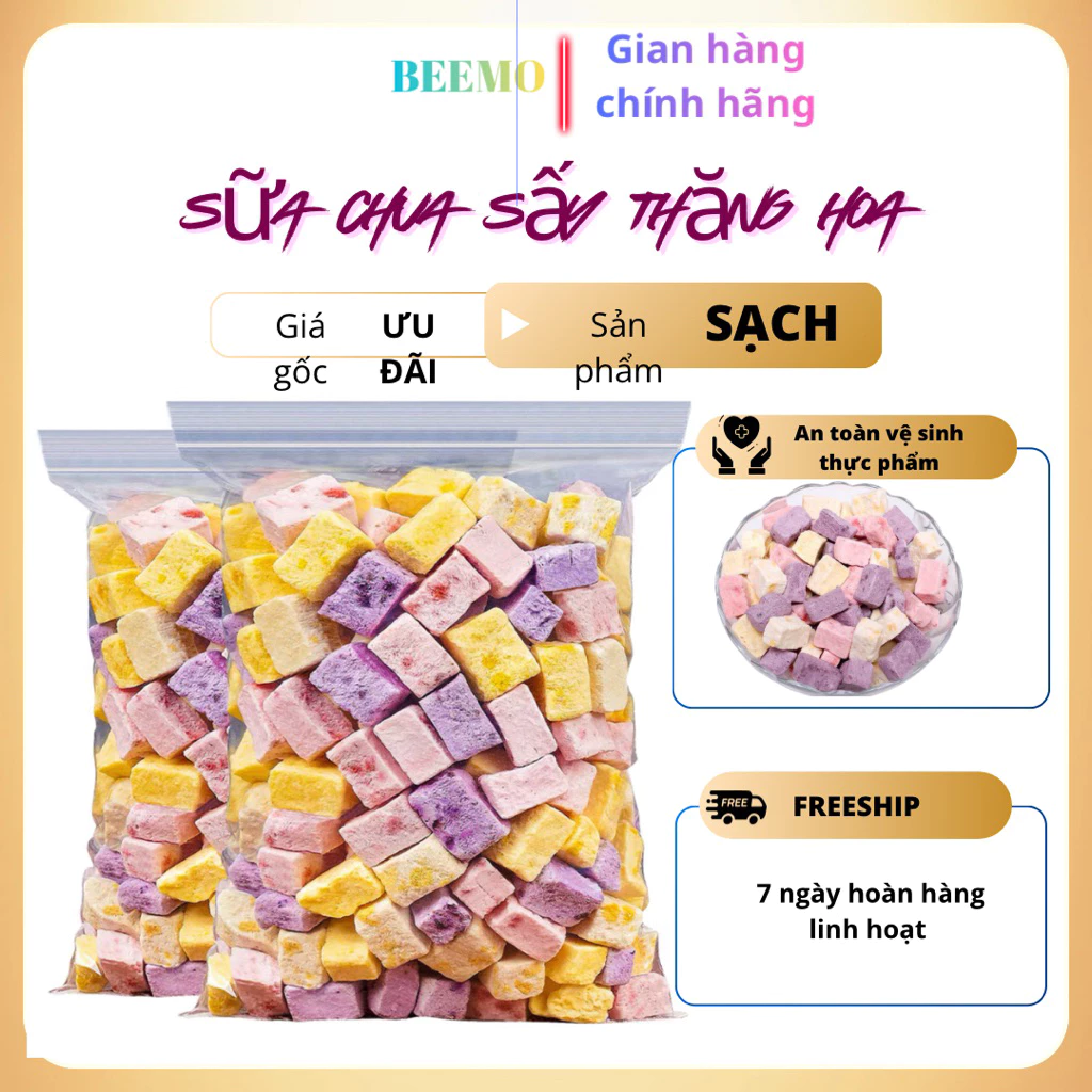 フリーズドライヨーグルト 500g ジップ袋入り - サクサク美味しい、清潔、消化サポート、免疫力アップ、美肌効果