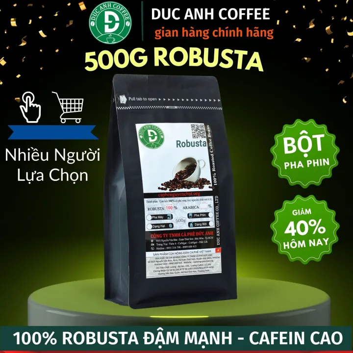 ローストコーヒー 100%ロブスタ種 500g パウダー DUC ANH COFFEE