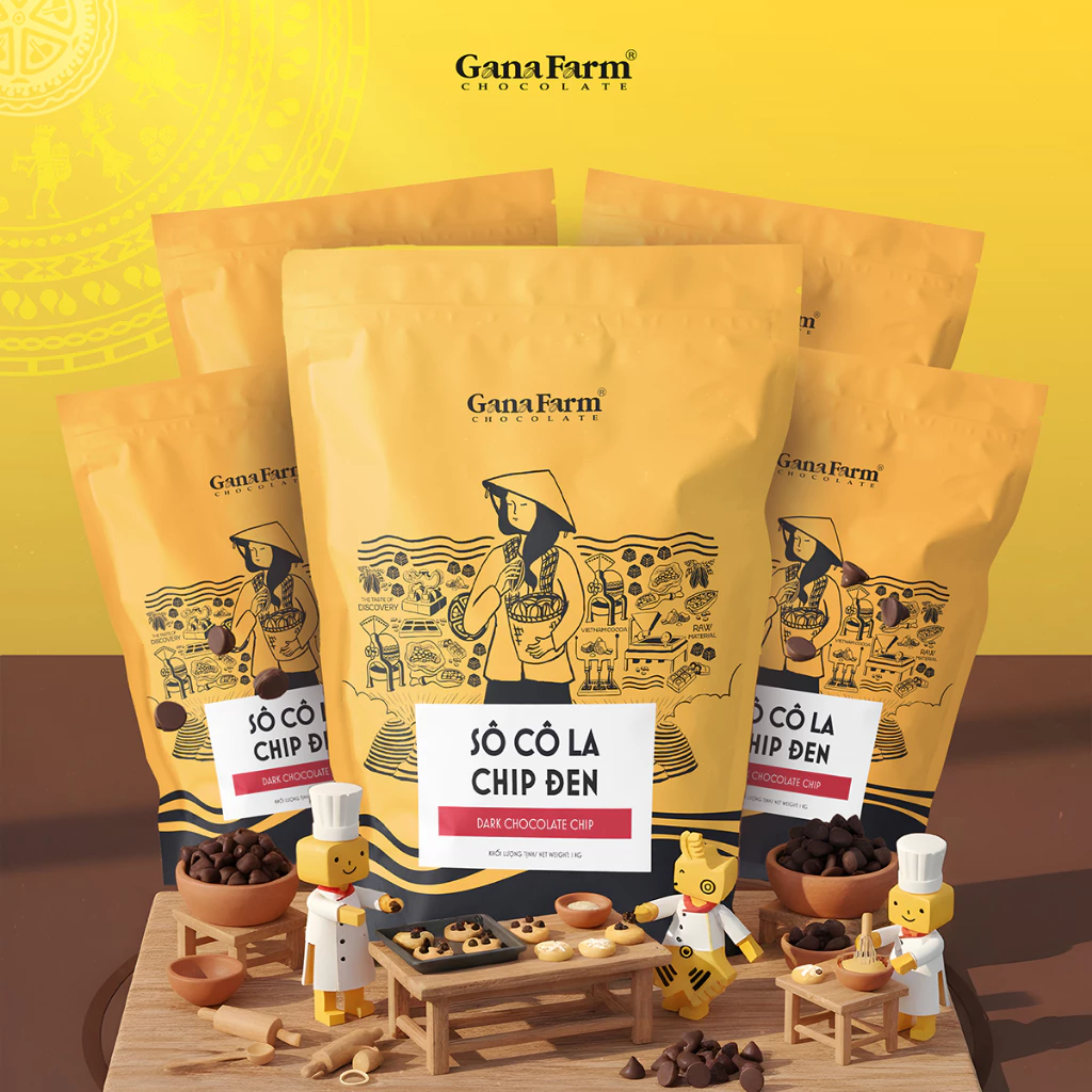 プロ仕様 5Kg 耐熱ダークチョコレートチップ（焼菓子用）