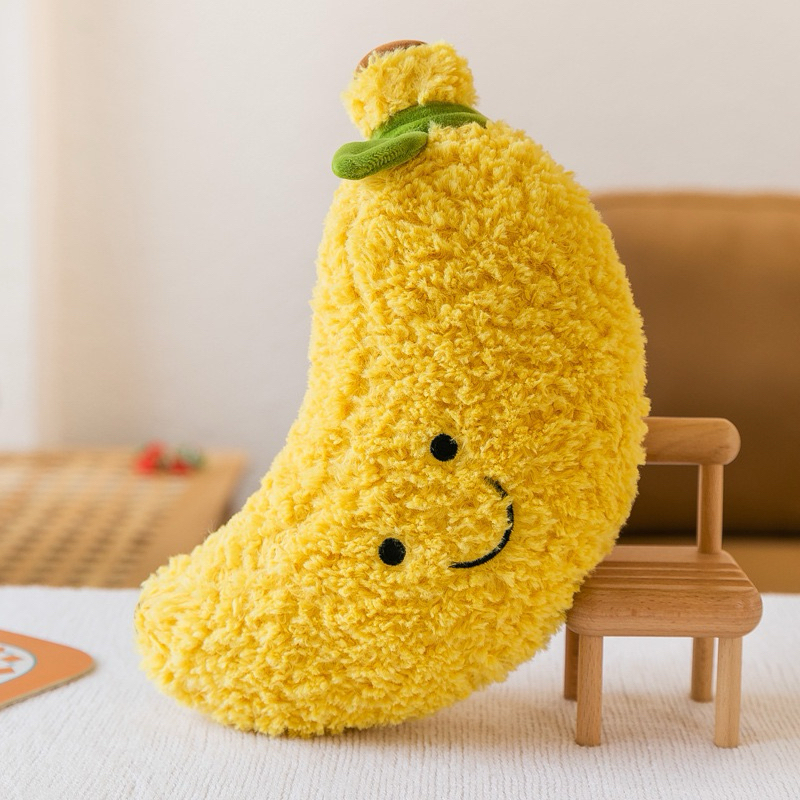 Gấu Bông Rau Củ Cute Size Mini Mềm Lông Xù - Hình quả chuối ぬいぐるみ 野菜シリーズ ミニサイズ 柔らかい毛並み 15cm Gấu Bông
