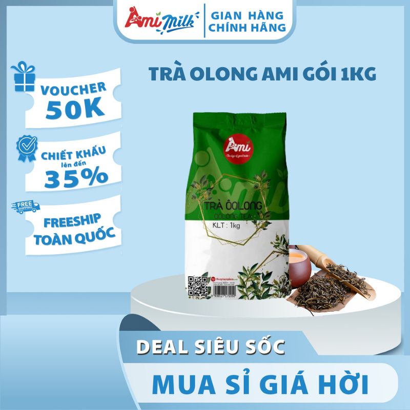 Trà Olong AMI 高原バオロク産 伝統的製法のウーロン茶 1kg AMI        Trà Olong AMI Premium Traditional Process Oolong Tea 1kg AMI