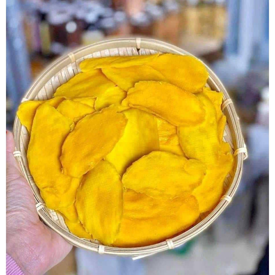 Túi Xoài Sấy Dẻo 500gram 健康的な自然な甘酸っぱいドライマンゴー 500g Healthy Snack Manufacturer
