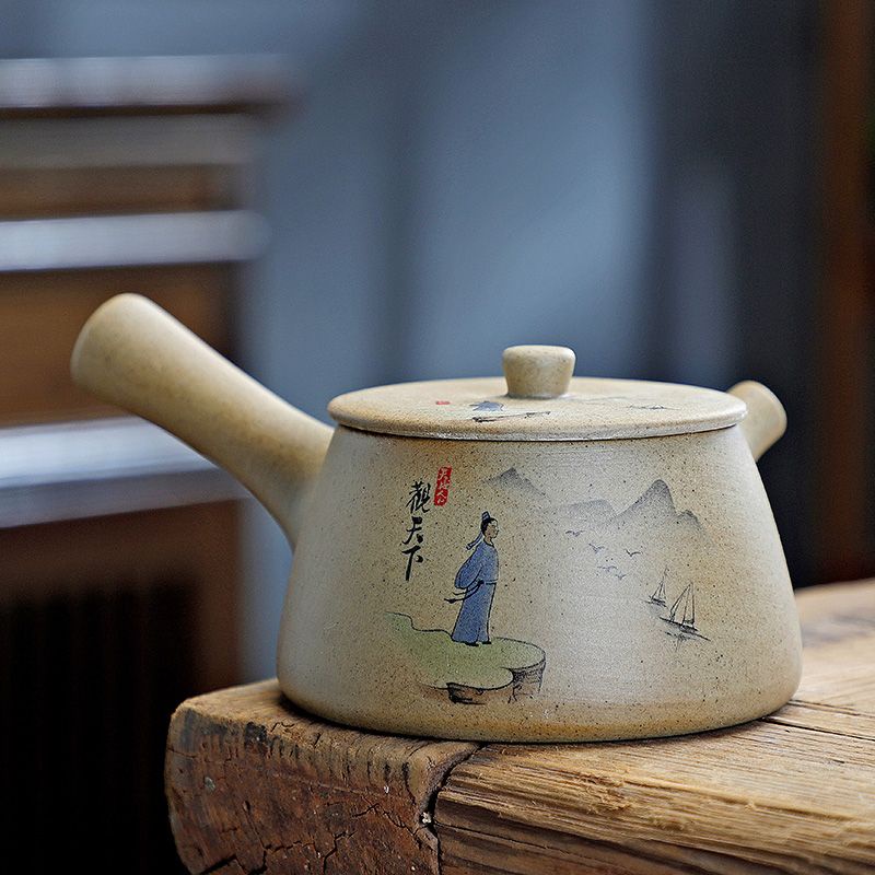 陶器の茶器セット 210ml Kung Fuスタイル 伝統的なデザイン  [Classic Kung Fu Style Clay Teapot Set 210ml]