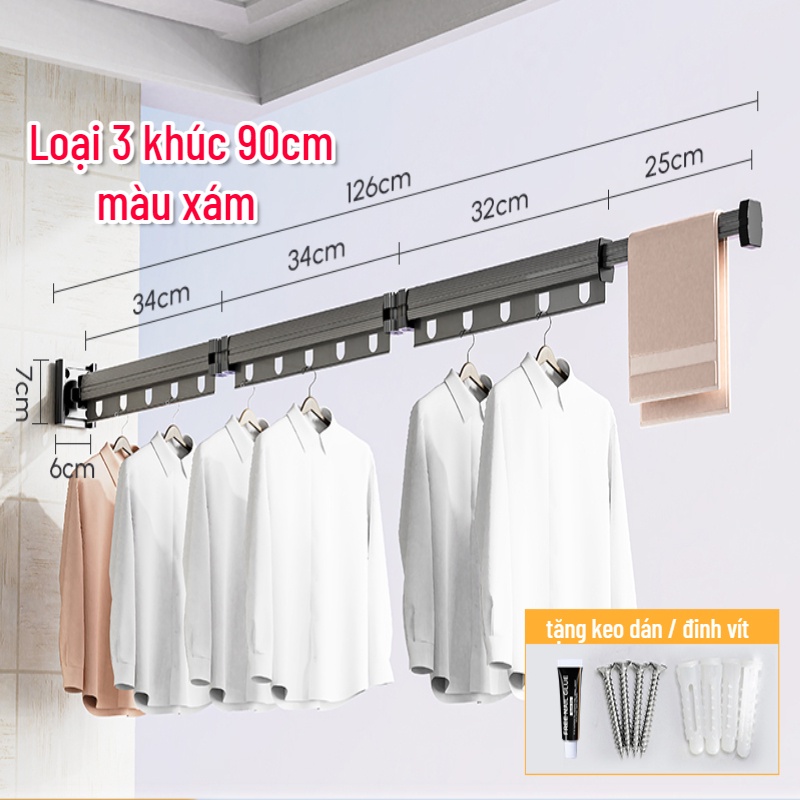 Lily's Decor House Smart Metal Clothes Drying Rack 折りたたみ式室内物干しラック 3セクション Lily's Decor House&#x9;