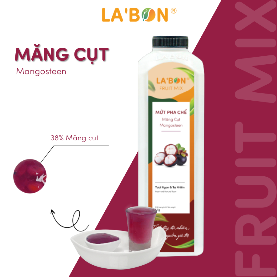 LA'BON マンゴスチンミックスジャム フレッシュで独特なマンゴスチンの味わい 200g LA'BON        LA'BON Mangosteen Mix Jam Fresh and Unique Mangosteen Flavor 200g LA'BON