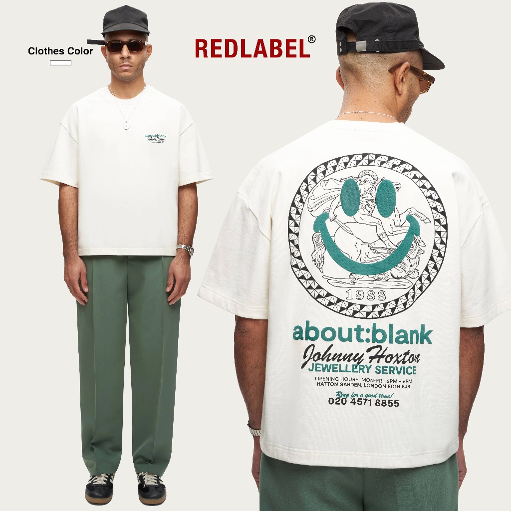 REDLABEL SMILEY Tシャツ オーバーサイズ コットン厚手 M REDLABEL REDLABEL SMILEY T-shirt Oversized Thick Cotton M REDLABEL