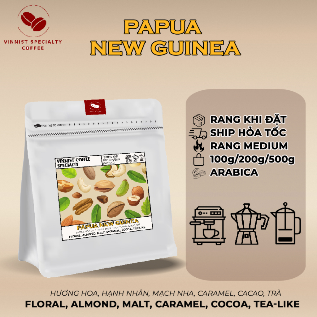 [ベストセラー] パプアニューギニア アラビカ エスプレッソ コーヒー - ヴィニスト スペシャルティ コーヒー - 200gr - フィルター用