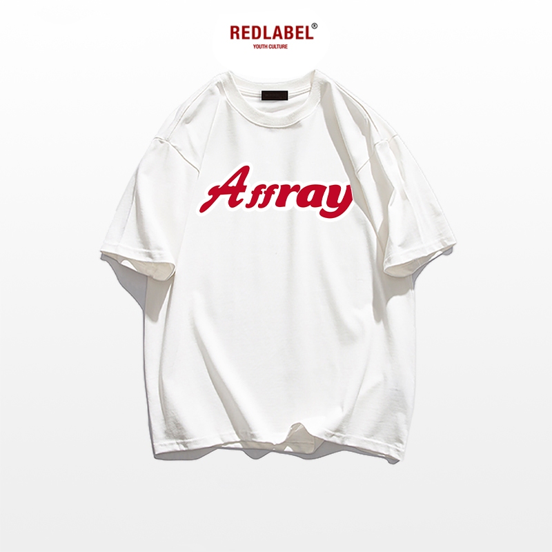 レッドレーベル AFFRAY Tシャツ ユニセックス オーバーサイズ 綿250gsm Lサイズ REDLABEL　RedLabel AFFRAY Graphic T-Shirt Unisex Oversized Fit Cotton 250gsm Size L REDLABEL