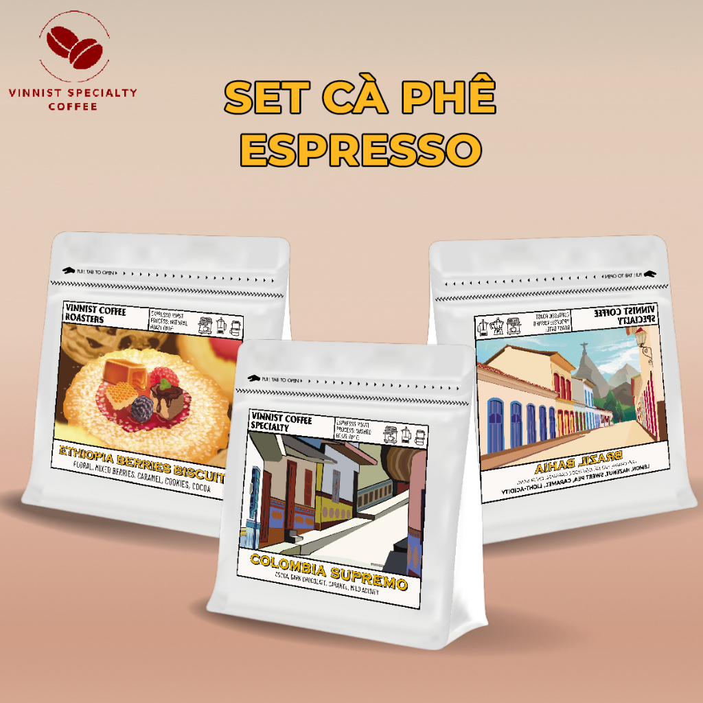 [コンボ] エスプレッソコーヒーセット - ヴィニスト スペシャルティコーヒー - 125gr - 挽いたフレンチプレス