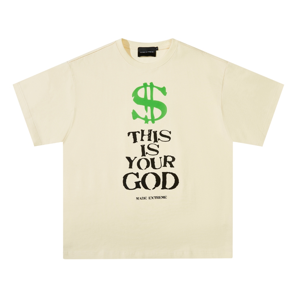 REDLABEL \$GOD グラフィックTシャツ ユニセックス 綿100% ベージュ M REDLABEL REDLABEL \$GOD Graphic T-Shirt Unisex 100% Cotton Beige M REDLABEL