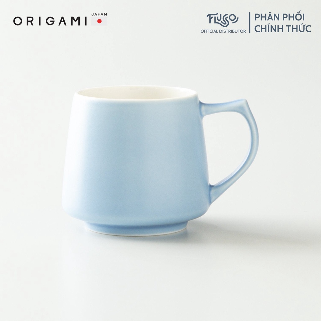 [ORIGAMI JAPAN] ORIGAMI セラミックカップ 320ml - Origami Aroma Mug - マットカラー - マットブルー