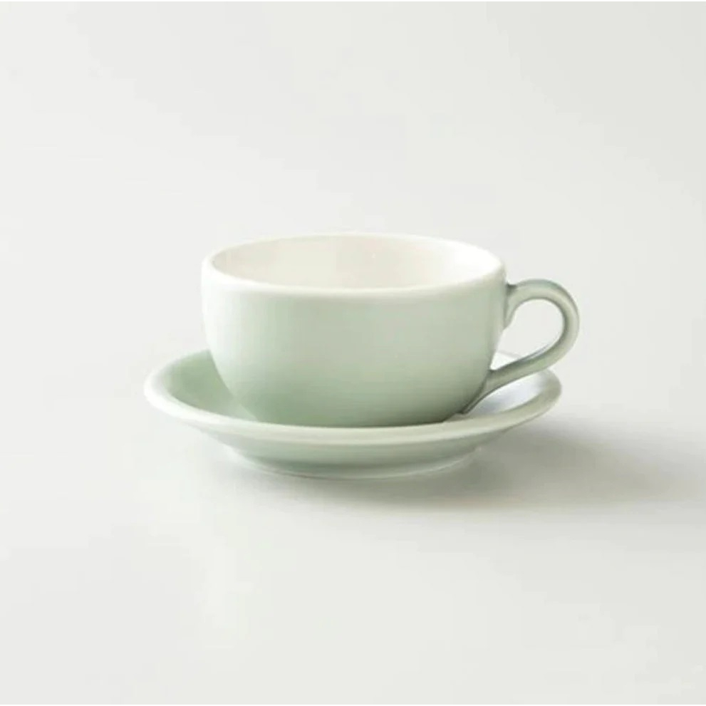 【ORIGAMI JAPAN】ラテカップ カプチーノ 250ml - Origami Latte Bowl - マットグリーンカラー - ラテカップ