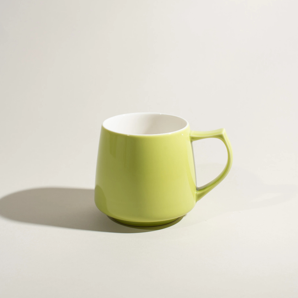 [ORIGAMI JAPAN] 磁器ティー＆コーヒーカップ 320ml - Origami Aroma Mug - グリーン