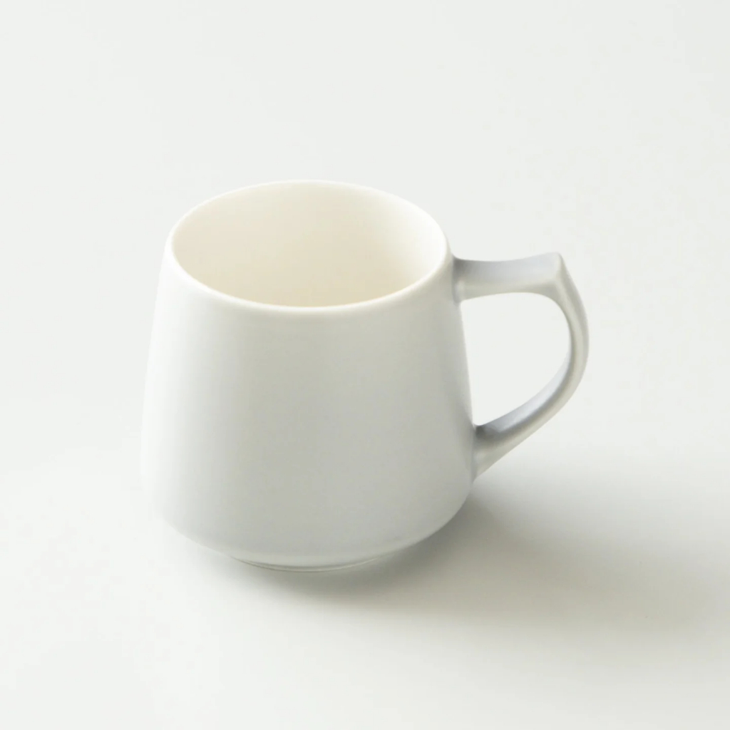 [ORIGAMI JAPAN] 磁器ティー＆コーヒーカップ 320ml - Origami Aroma Mug - マットグレー