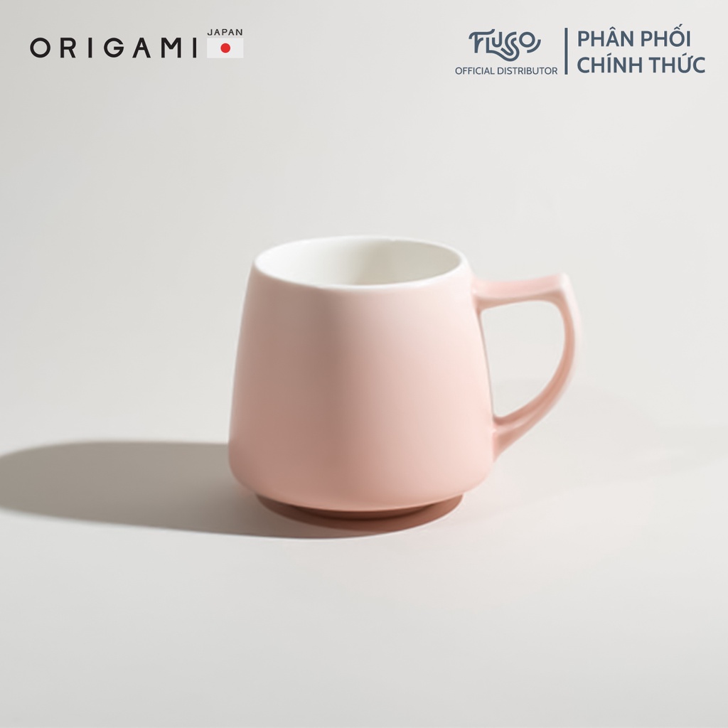 【ORIGAMI JAPAN】ORIGAMI セラミックカップ 200ml - オリガミアロマカップ - マットピンク