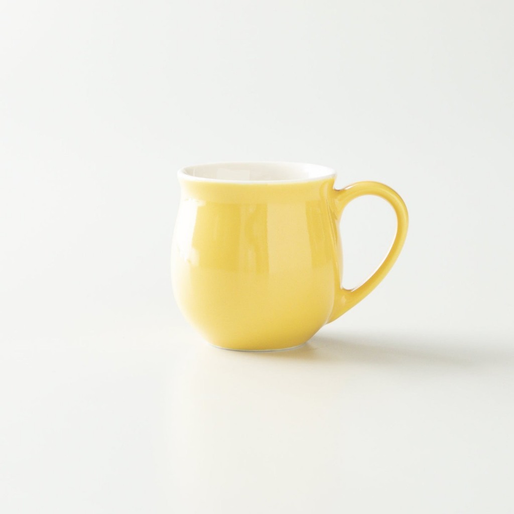 [ORIGAMI JAPAN] セラミックティー＆コーヒーカップ 200ml - Origami Pinot Aroma Cup - イエローカップ