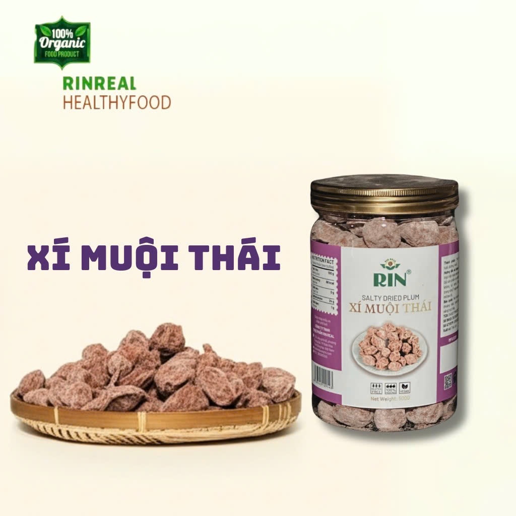 RIN REAL トラディショナルフルーツ 濃厚塩甘味梅菓子 種入り 100g RIN REAL