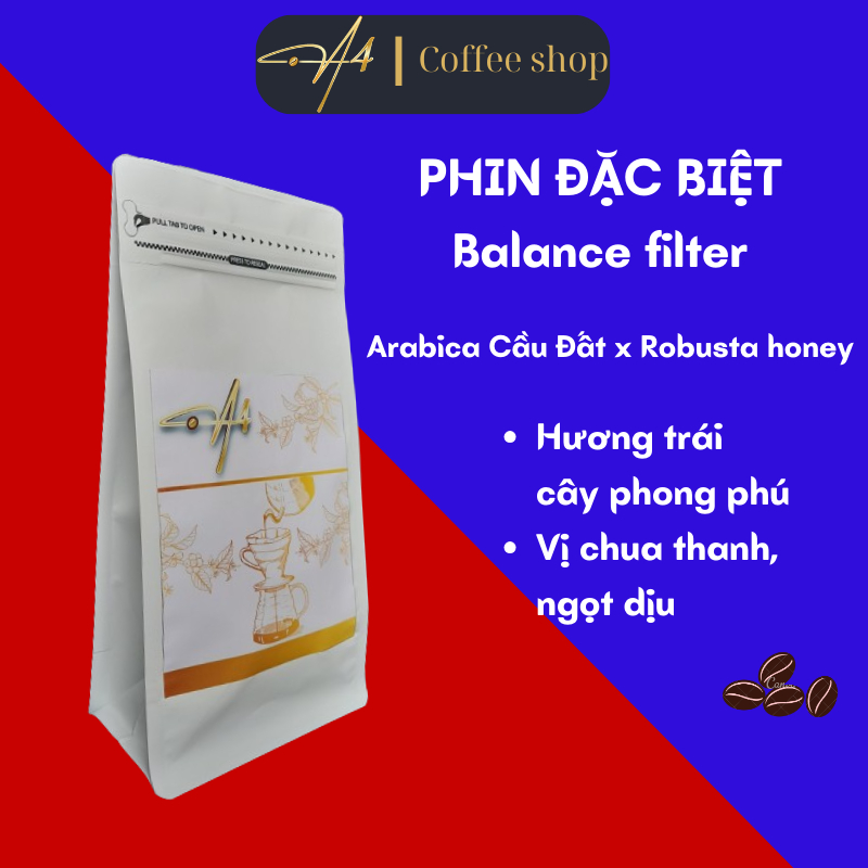 A4 バランスフィルター スペシャルフィルターコーヒー、ピュアロースト素朴 - 250gr