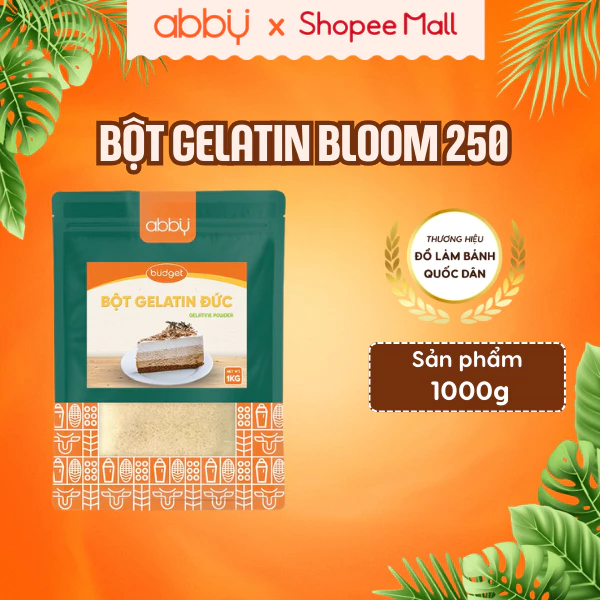 【ABBY】純粋ゼラチンパウダー ブルーム250 - 製菓用高級ゼラチン 100g (ケーキ、ゼリー、ムースに)