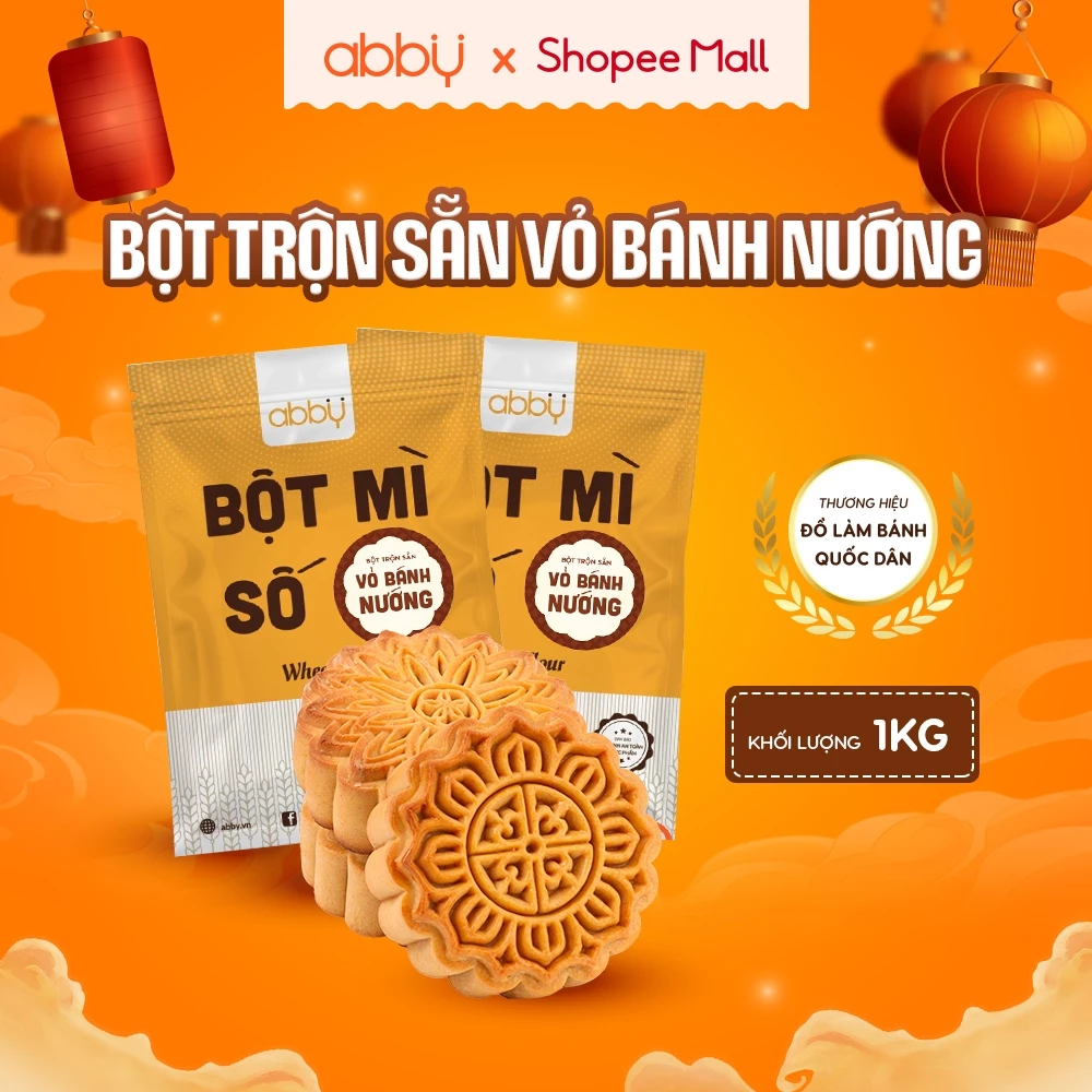 【ABBY】伝統焼き月餅の皮用プレミックス粉 1kg – プロの味、簡単、しっとり香ばしい仕上がり
