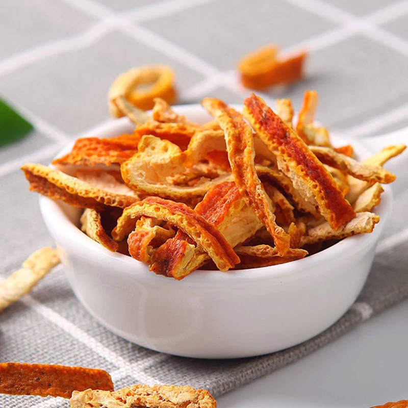 無添加・健康志向！香り高い黄金の細切り乾燥みかんの皮（陳皮）250g – お茶として