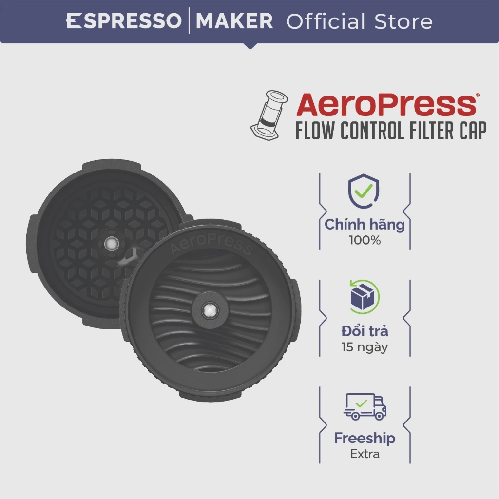 【公式】AeroPress（エアロプレス）用 フローコントロールフィルターキャップ - エスプレッソ風クレマと高圧抽出を実現！