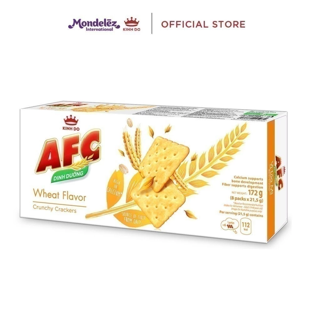 AFC 栄養クラッカー 小麦味 172g x 2箱セット (コンボ)